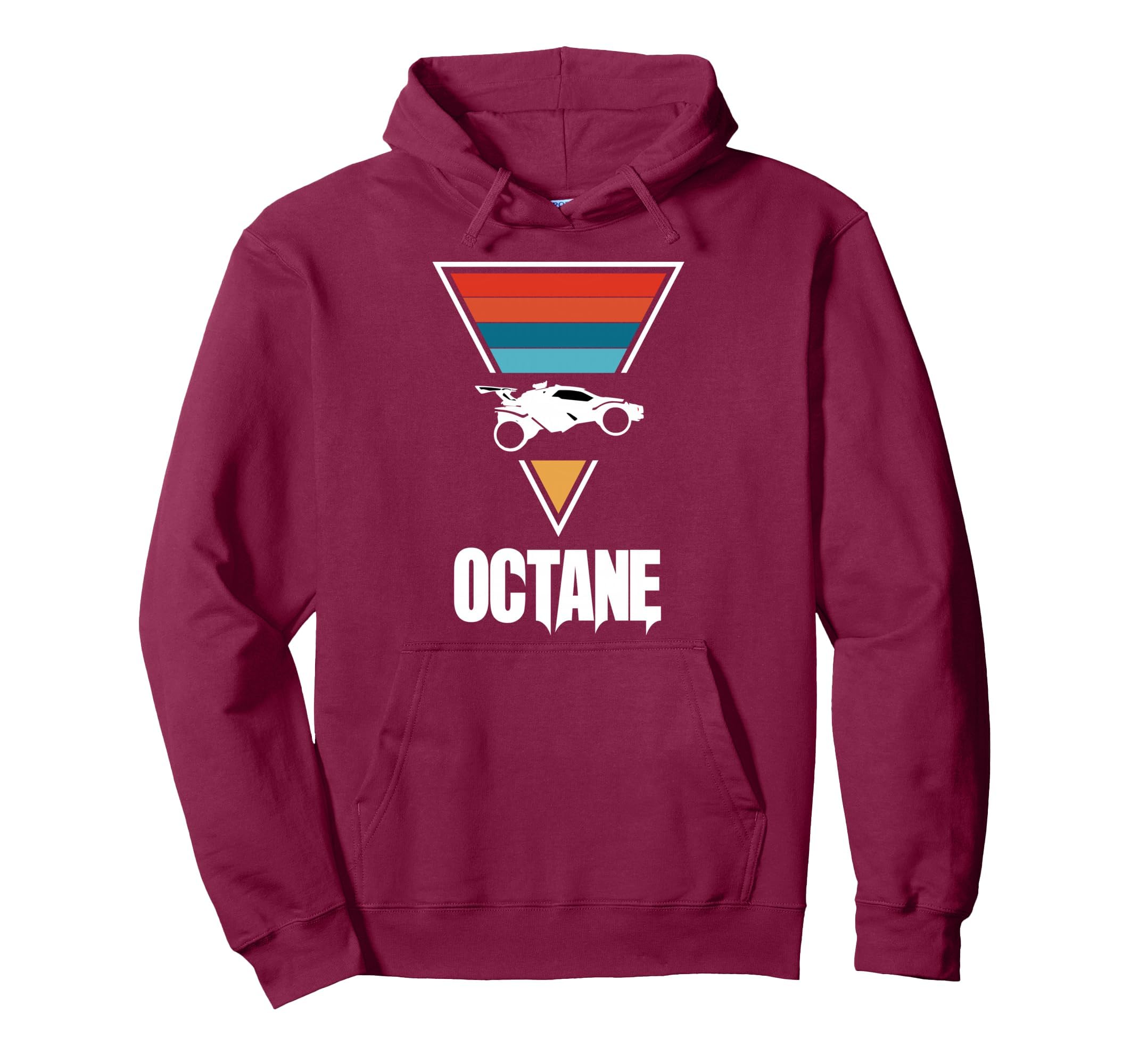 Octane Rocket Soccer Sunset Distressed Hoodie - Novelty Apparel Unisex