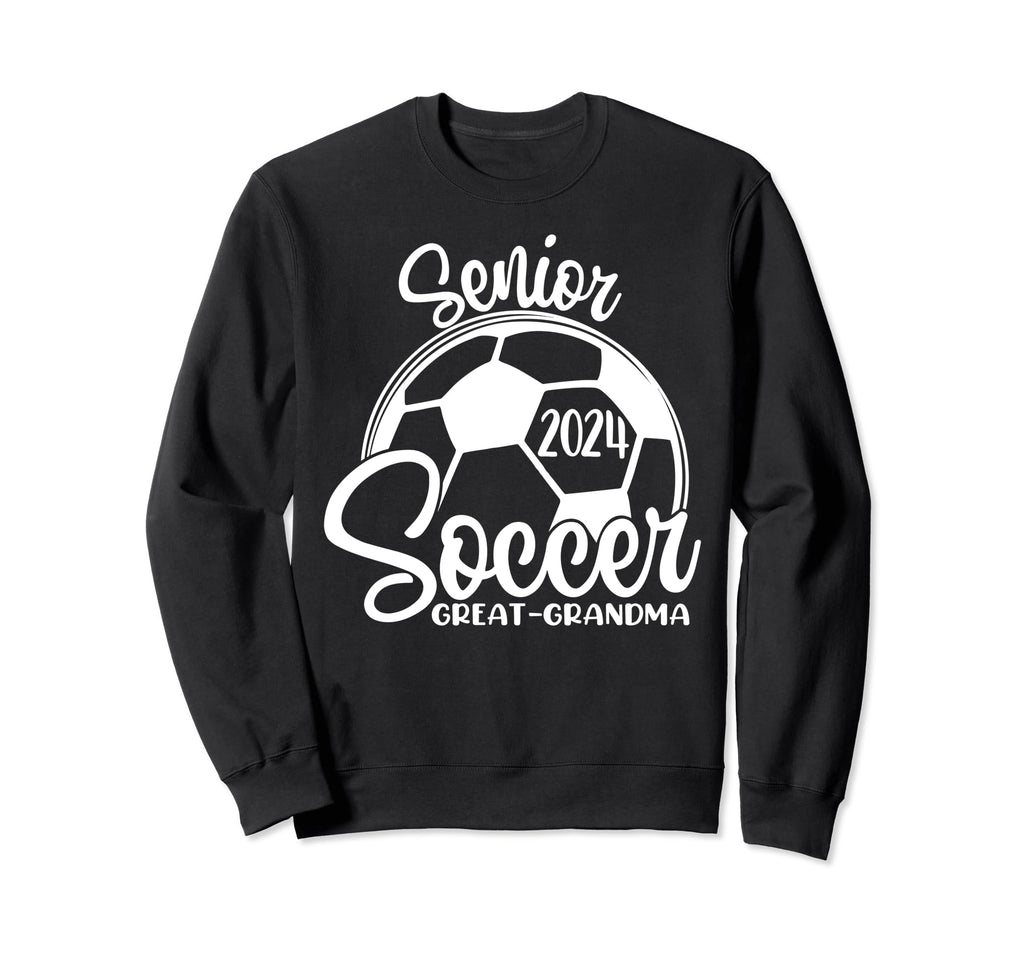 Senior Soccer Great Grandma 2024 Sweatshirt - Custom Art Print Men Women