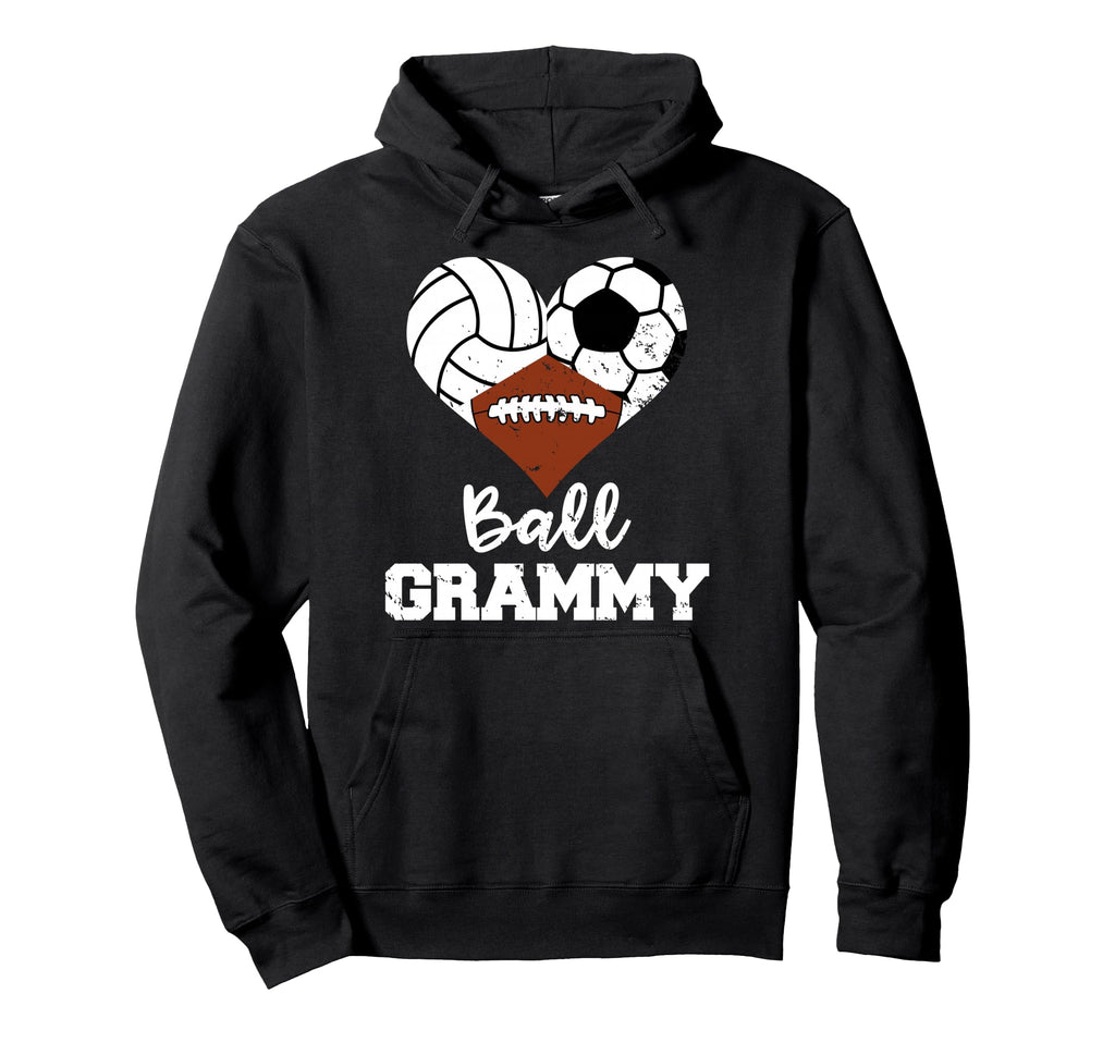 Ball Grammy Heart Funny Volleyball Hoodie - Unique Graphic for Adults