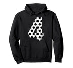 Soccer 4 Jersey Number Hoodie - Minimalist Print Men Women