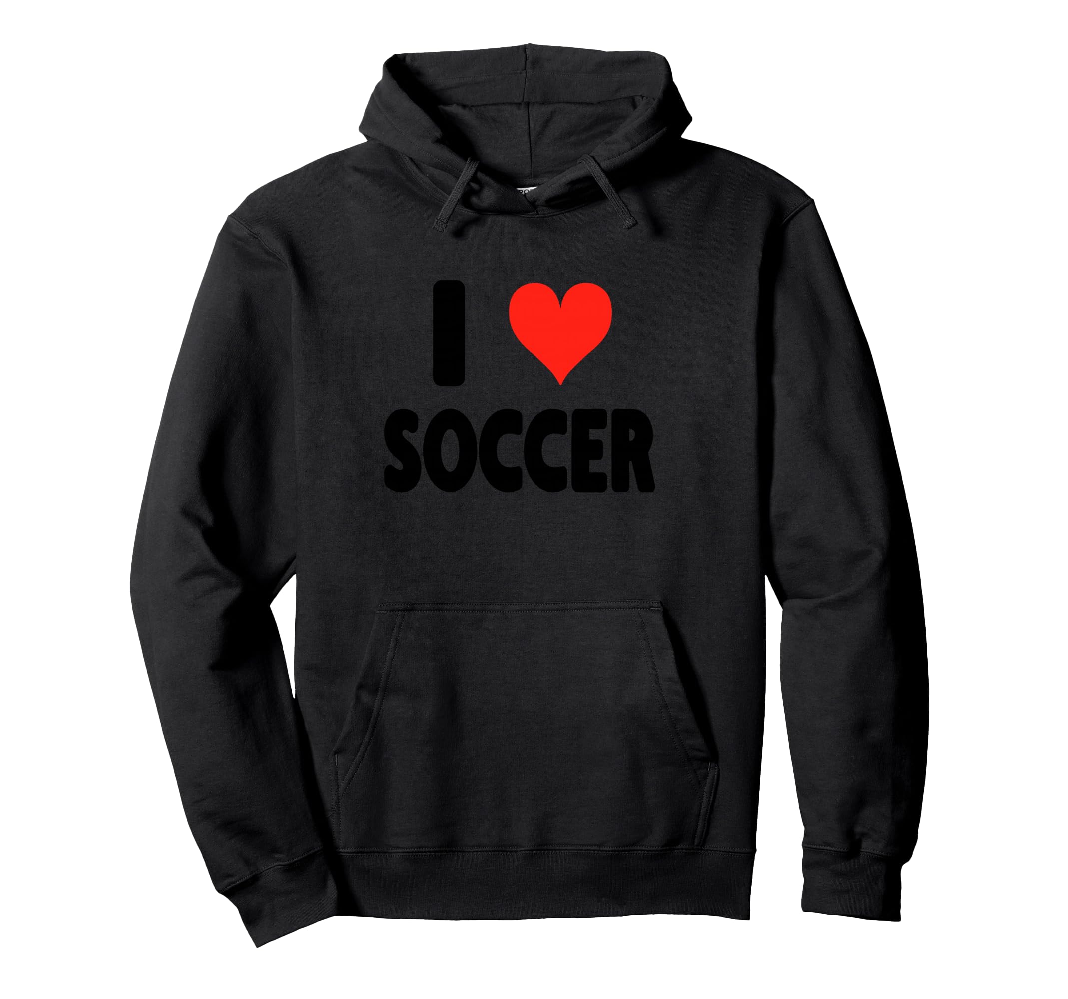 I Love Soccer Heart Soccer Futbol Hoodie - Aesthetic Graphic Men Women