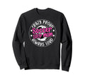 Crazy Proud Soccer Step Mom Soccer Sweatshirt - Graphic Print for Adults