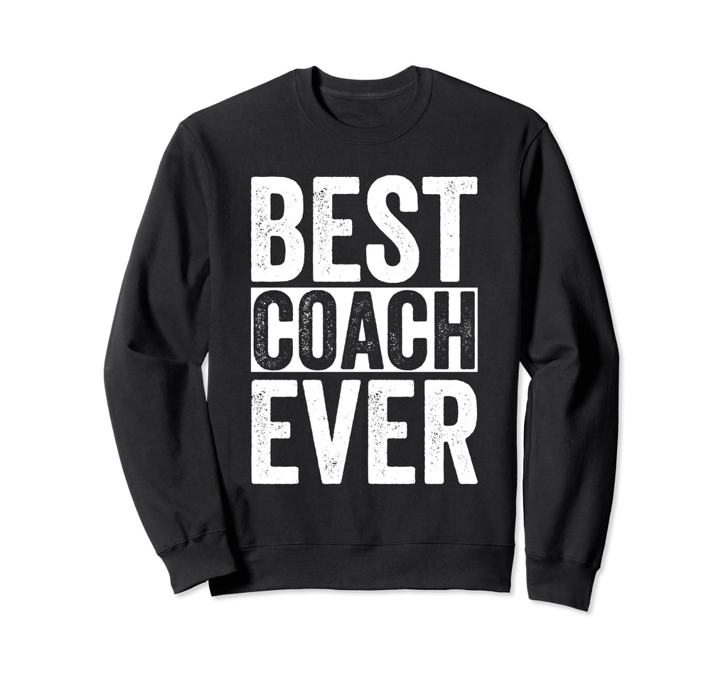 Best Coach Ever Gift Soccer Football Sweatshirt - Minimalist Print Unisex