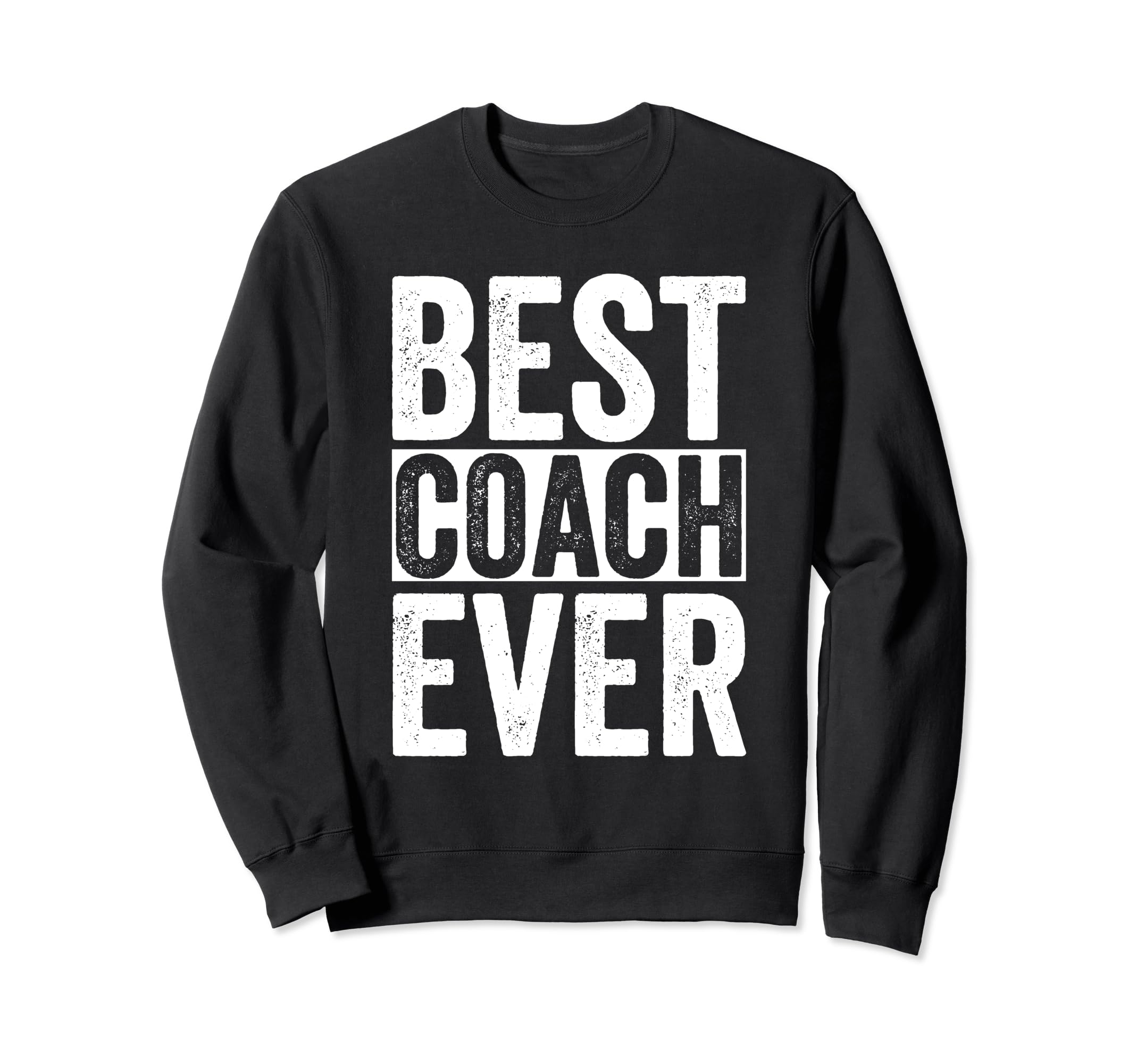 Best Coach Ever Gift Soccer Football Sweatshirt - Minimalist Print Unisex