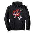 Dabbing Heart Dab Valentines Day Hoodie - Fun Novelty Design for Adults