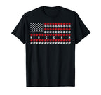 Usa Flag 4Th July Soccer Player T-Shirt - Novelty Apparel for Adults