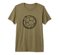 Soccer Ball Goal Keeper Tri Blend T-Shirt - Minimalist Print Men Women