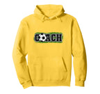 That Says Word Coach Soccer Ball Hoodie - Aesthetic Graphic for Adults