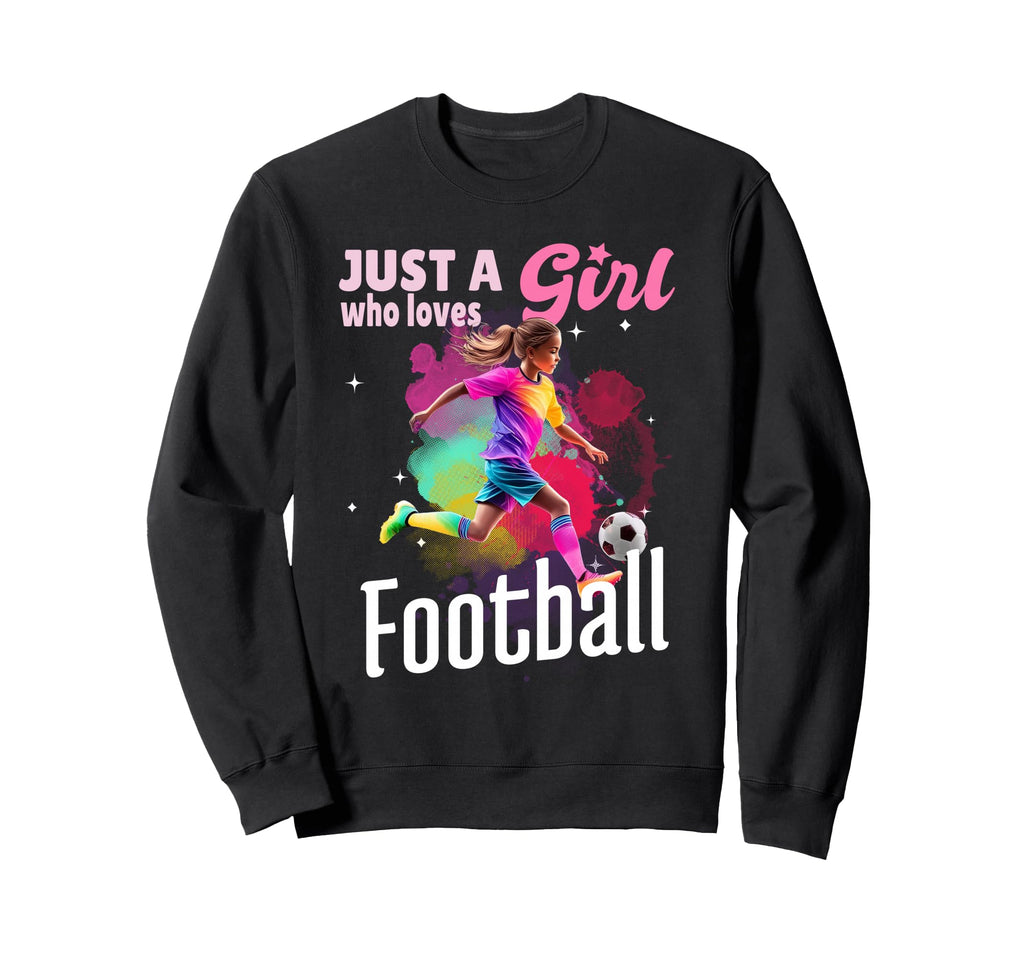 Just Who Loves Football Player Sweatshirt - Fun Novelty Design for Adults
