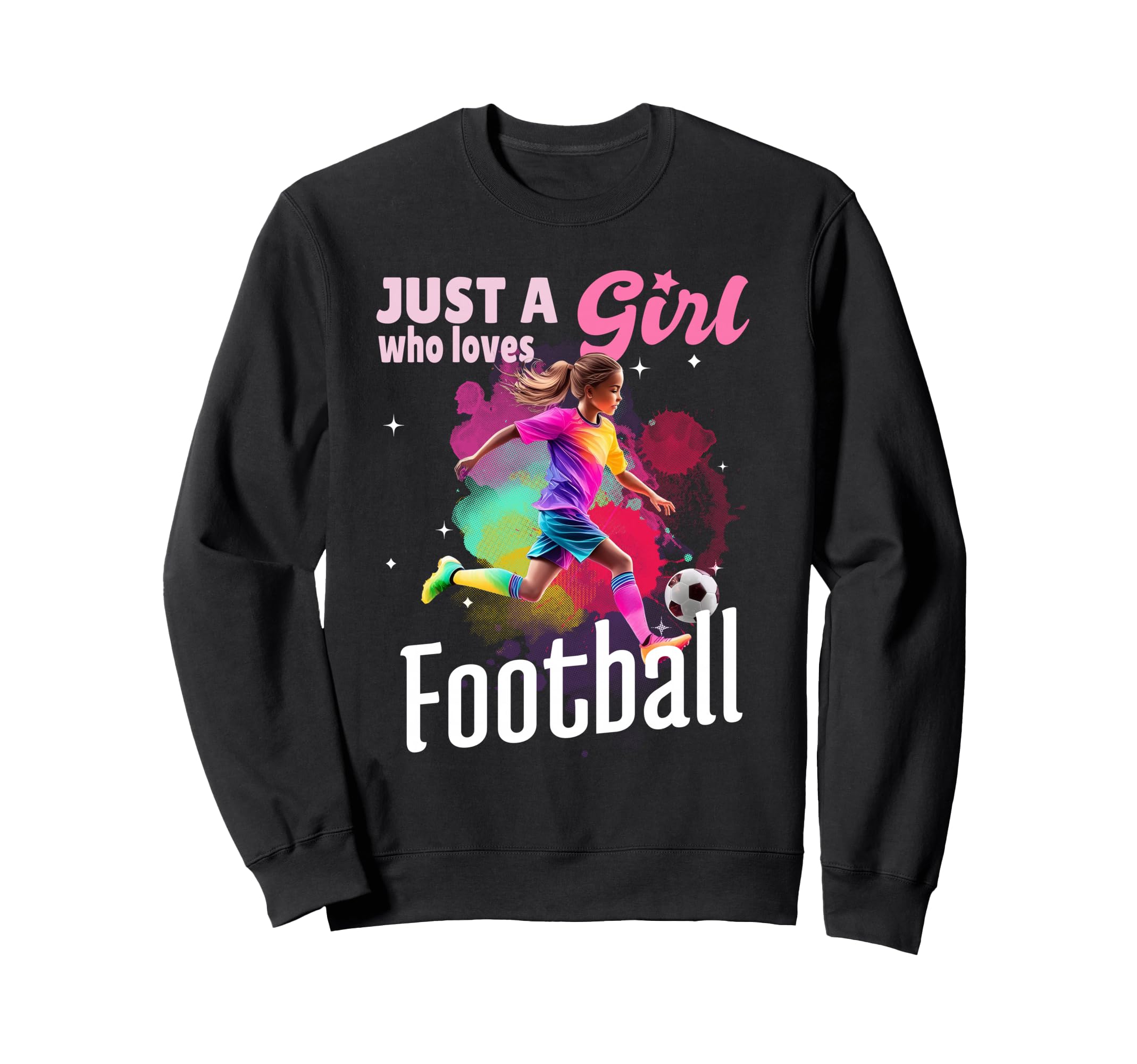 Just Who Loves Football Player Sweatshirt - Fun Novelty Design for Adults