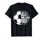 Funny Who Loves Soccer T-Shirt - Custom Art Print Unisex