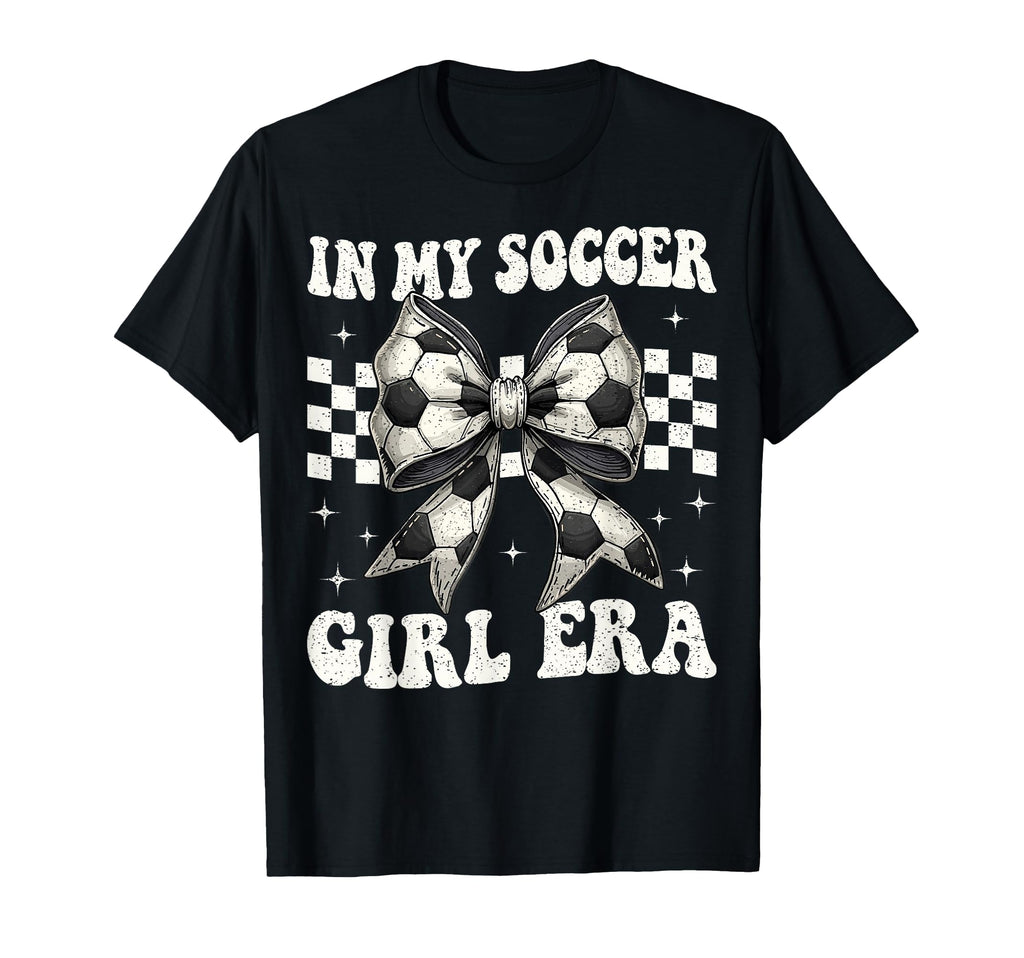 My Soccer Era Coquette Bow Soccer T-Shirt - Aesthetic Graphic Men Women