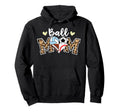Ball Mom Leopard Soccer Football Hoodie - Unique Graphic for Adults
