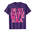 My Coaches Wife Era Football T-Shirt - Fun Novelty Design for Adults