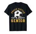 Class 2024 Sister Soccer Senior 2024 T-Shirt - Minimalist Print Men Women