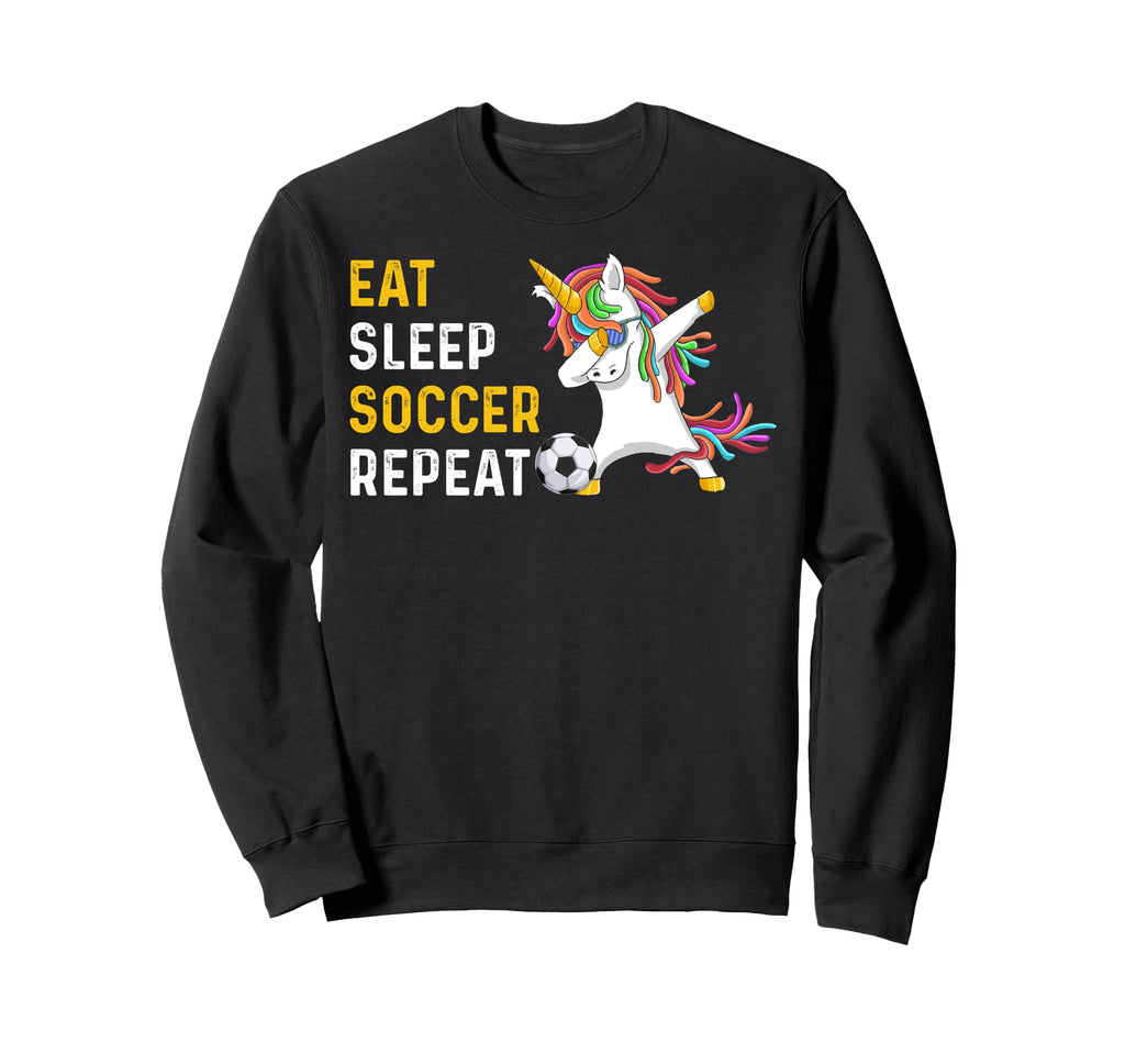 Funny Eat Sleep Soccer Repeat Sweatshirt - Streetwear Style Unisex