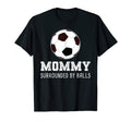 Mommy Surrounded Balls Soccer Mama T-Shirt - Aesthetic Graphic Men Women