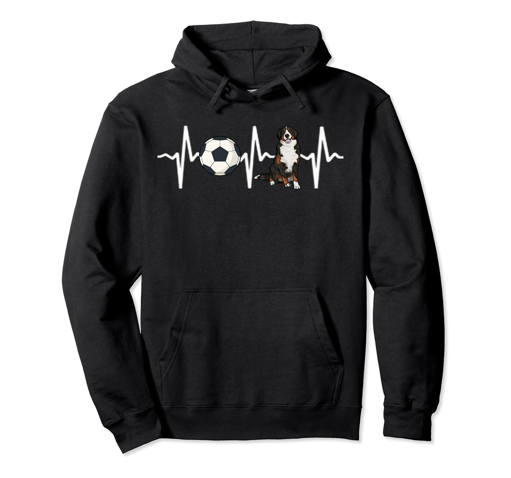 Soccer Bernese Mountain Dog Hoodie - Casual Everyday Wear for Adults