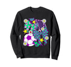 Soccer Ball Mama Coquette Bow Sweatshirt - Streetwear Style for Adults