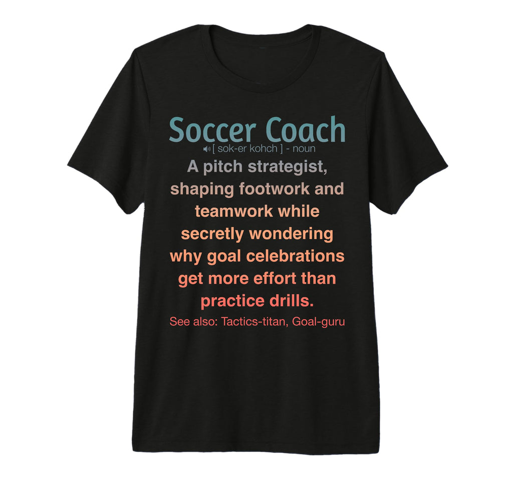 Soccer Coach Tri Blend T-Shirt - Graphic Print Unisex