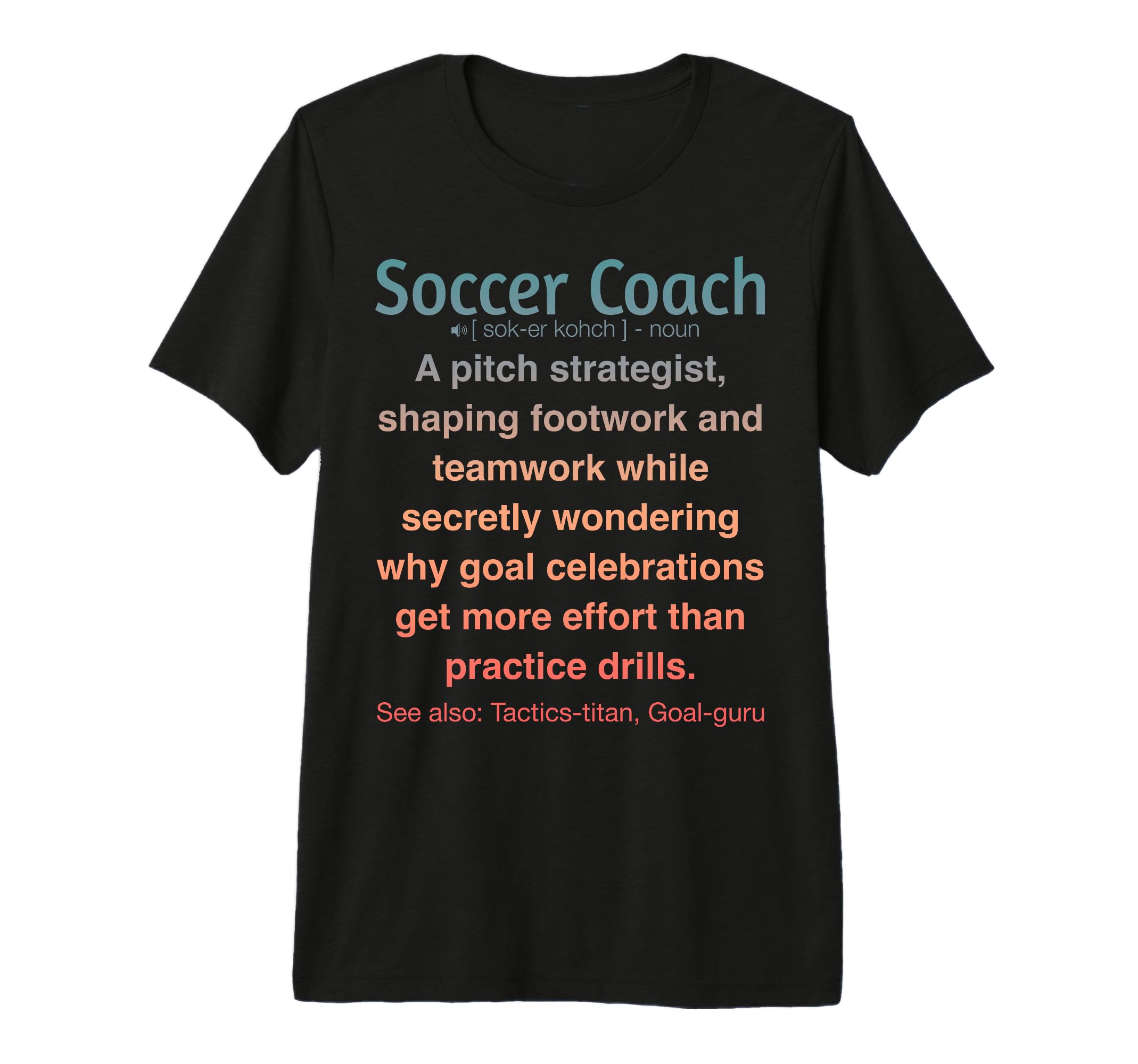 Soccer Coach Tri Blend T-Shirt - Graphic Print Unisex