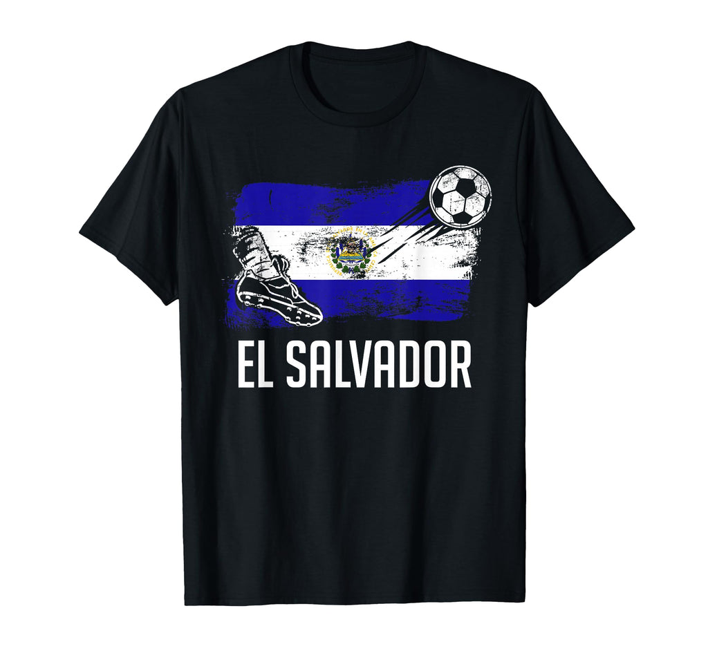 El Salvador Flag Salvadorean Soccer T-Shirt - Minimalist Print Men Women