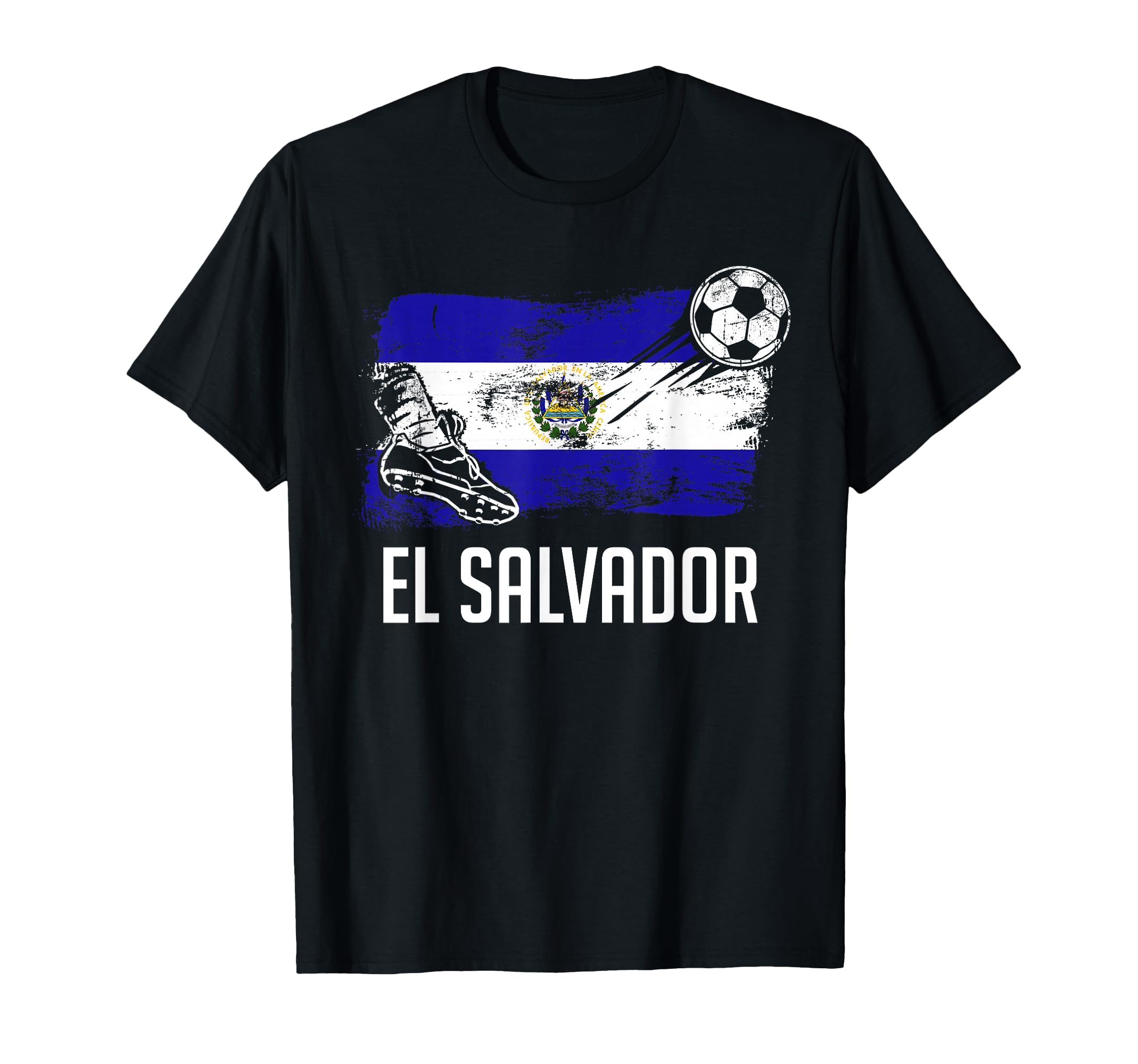 El Salvador Flag Salvadorean Soccer T-Shirt - Minimalist Print Men Women