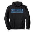 Georgia Soccer Sky Blue Text Hoodie - Novelty Apparel Unisex