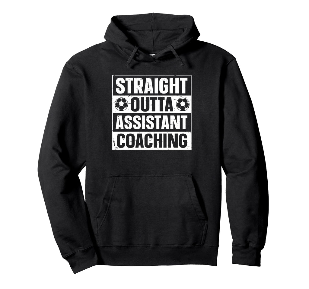 Straight Outta Soccer Assistant Hoodie - Minimalist Print Men Women