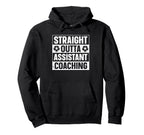 Straight Outta Soccer Assistant Hoodie - Minimalist Print Men Women