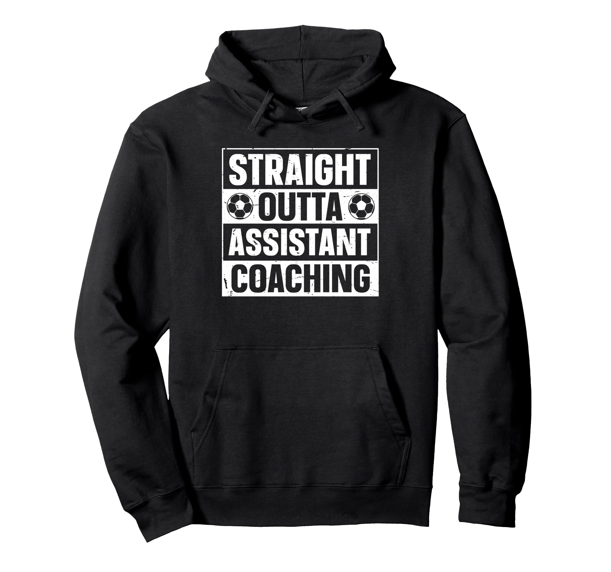 Straight Outta Soccer Assistant Hoodie - Minimalist Print Men Women