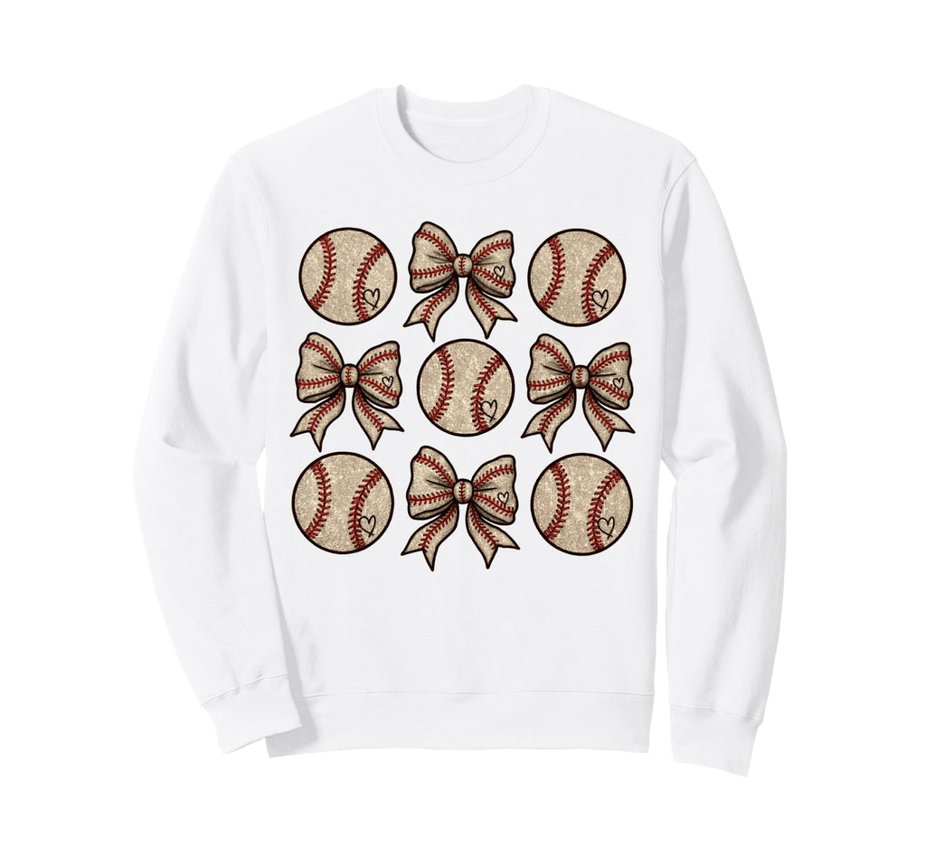 Soccer Bow Game Day Baseball Sweatshirt - Novelty Apparel Men Women