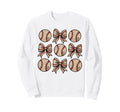 Soccer Bow Game Day Baseball Sweatshirt - Novelty Apparel Men Women