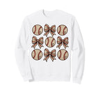 Soccer Bow Game Day Baseball Sweatshirt - Novelty Apparel Men Women