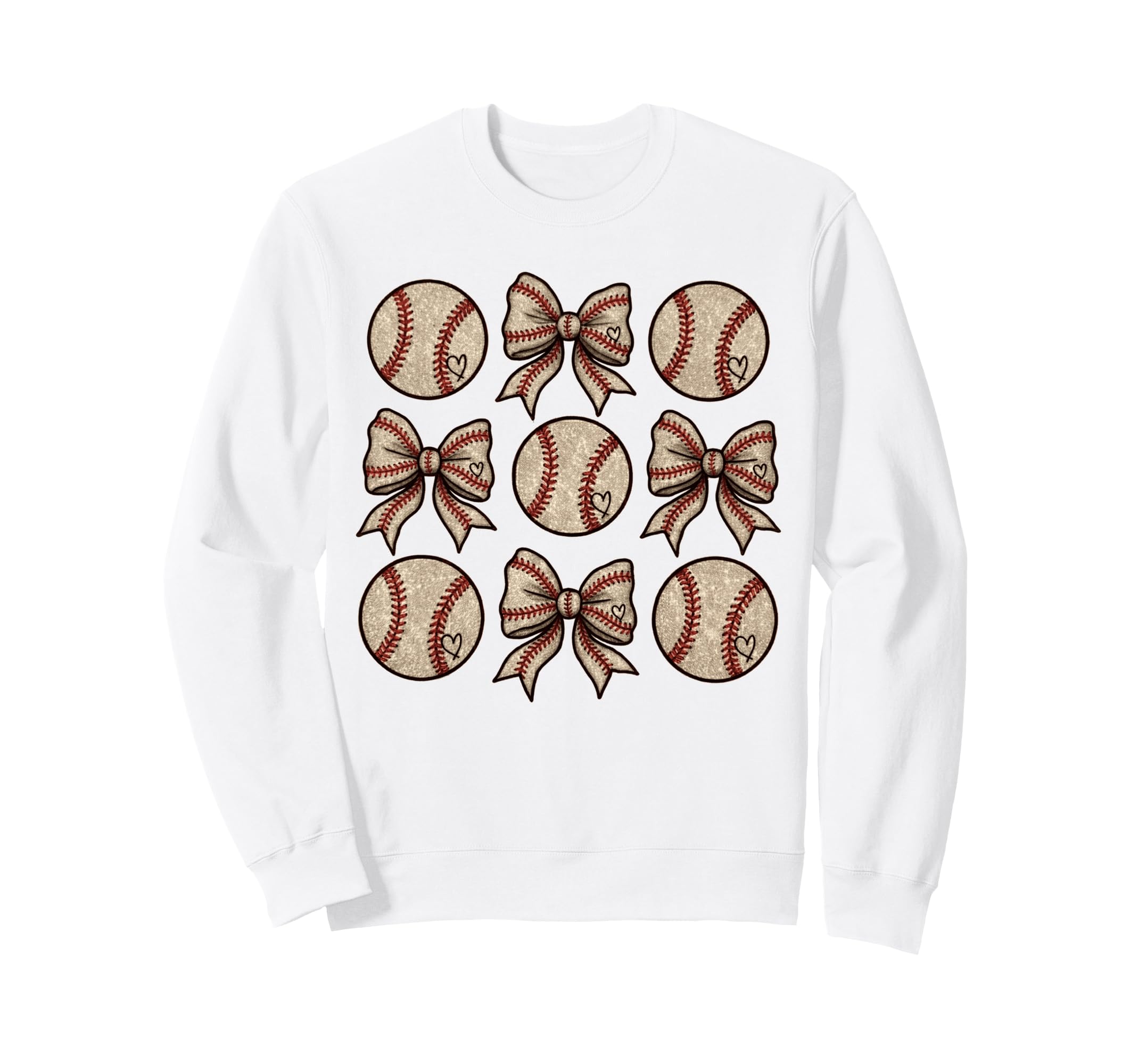 Soccer Bow Game Day Baseball Sweatshirt - Novelty Apparel Men Women