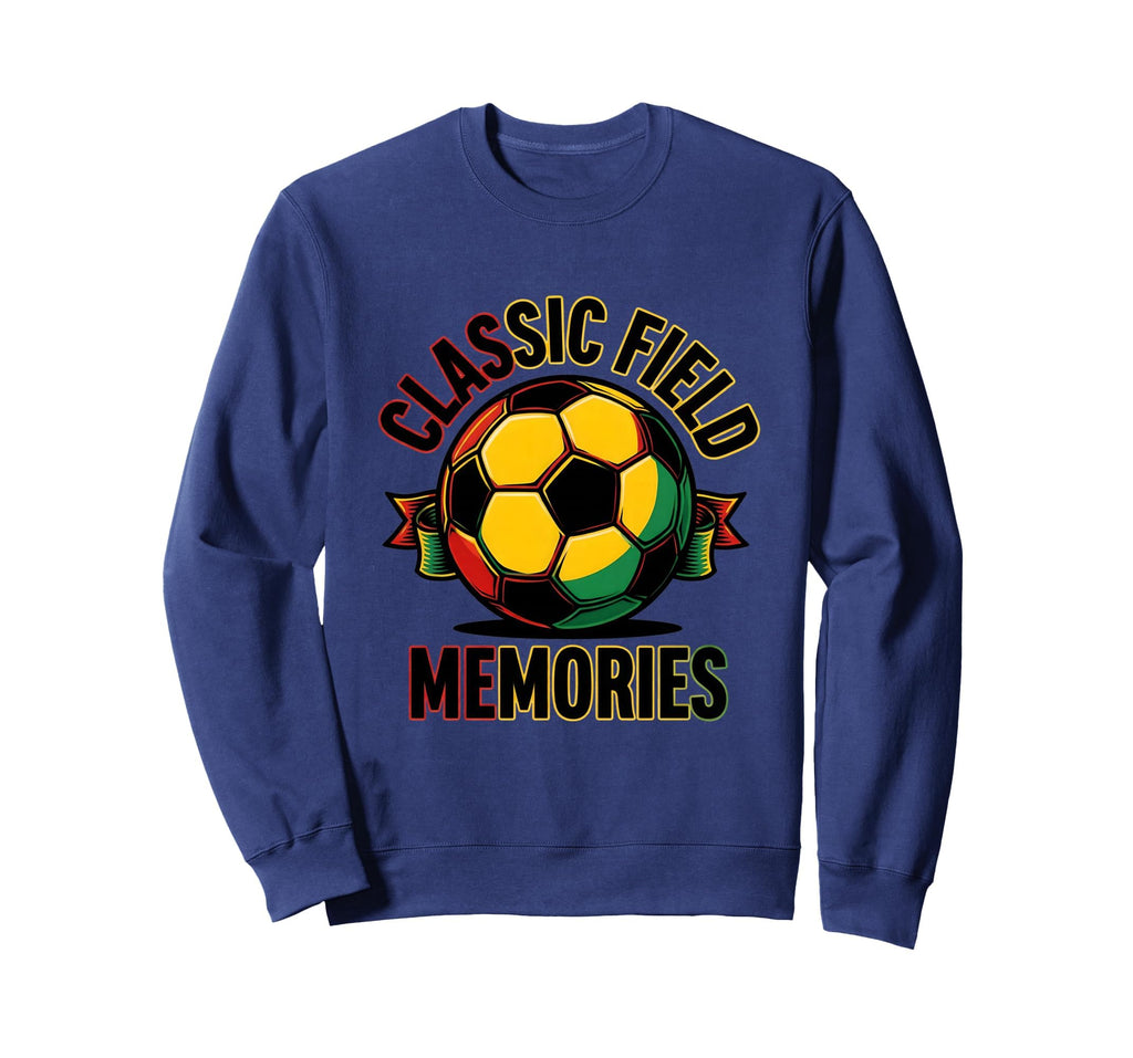 Soccer Ball Field Memories Sweatshirt - Unique Graphic for Adults