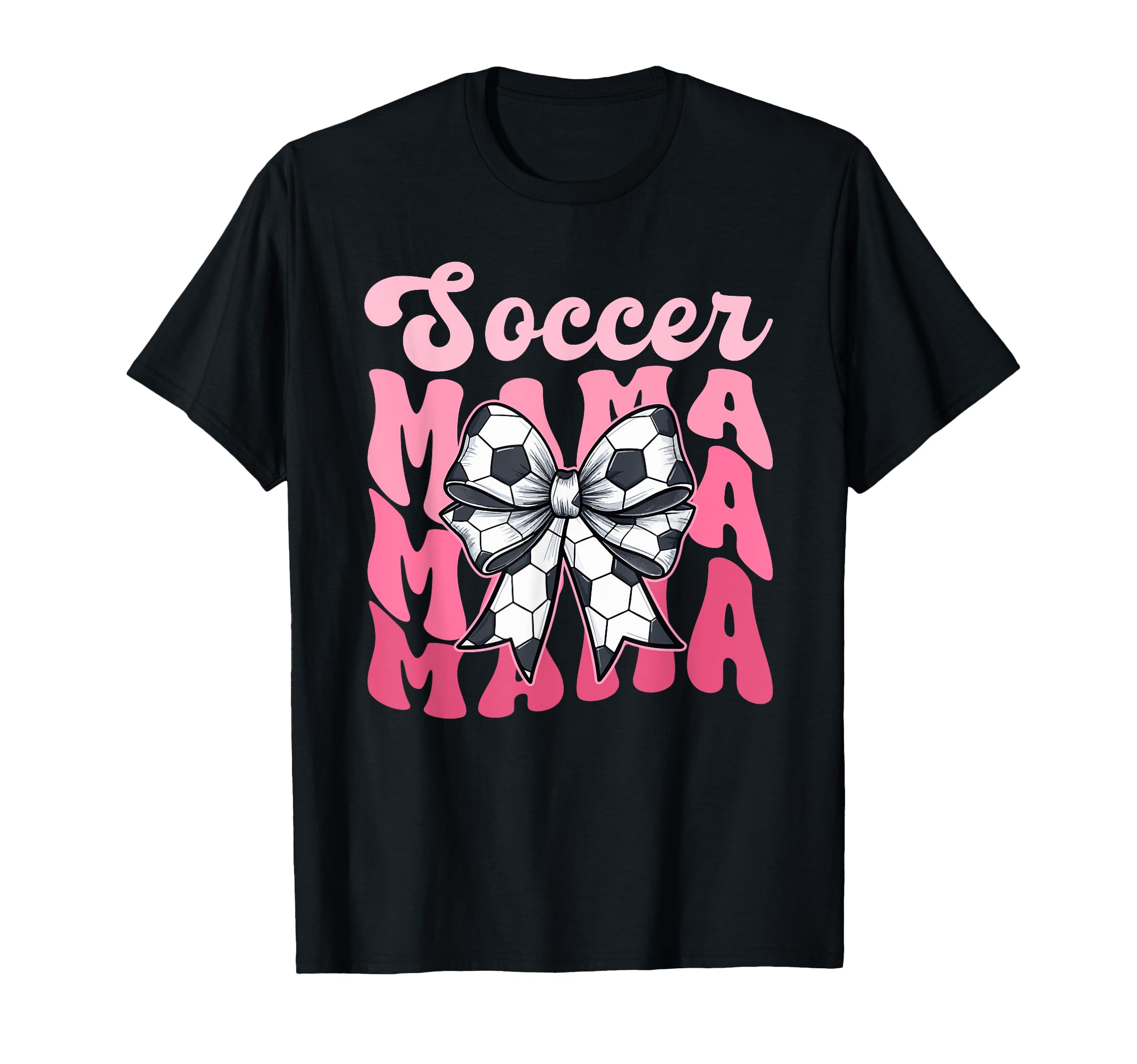 Soccer Mama Mothers Day Bow Tie Funny T-Shirt - Fun Novelty Design Unisex