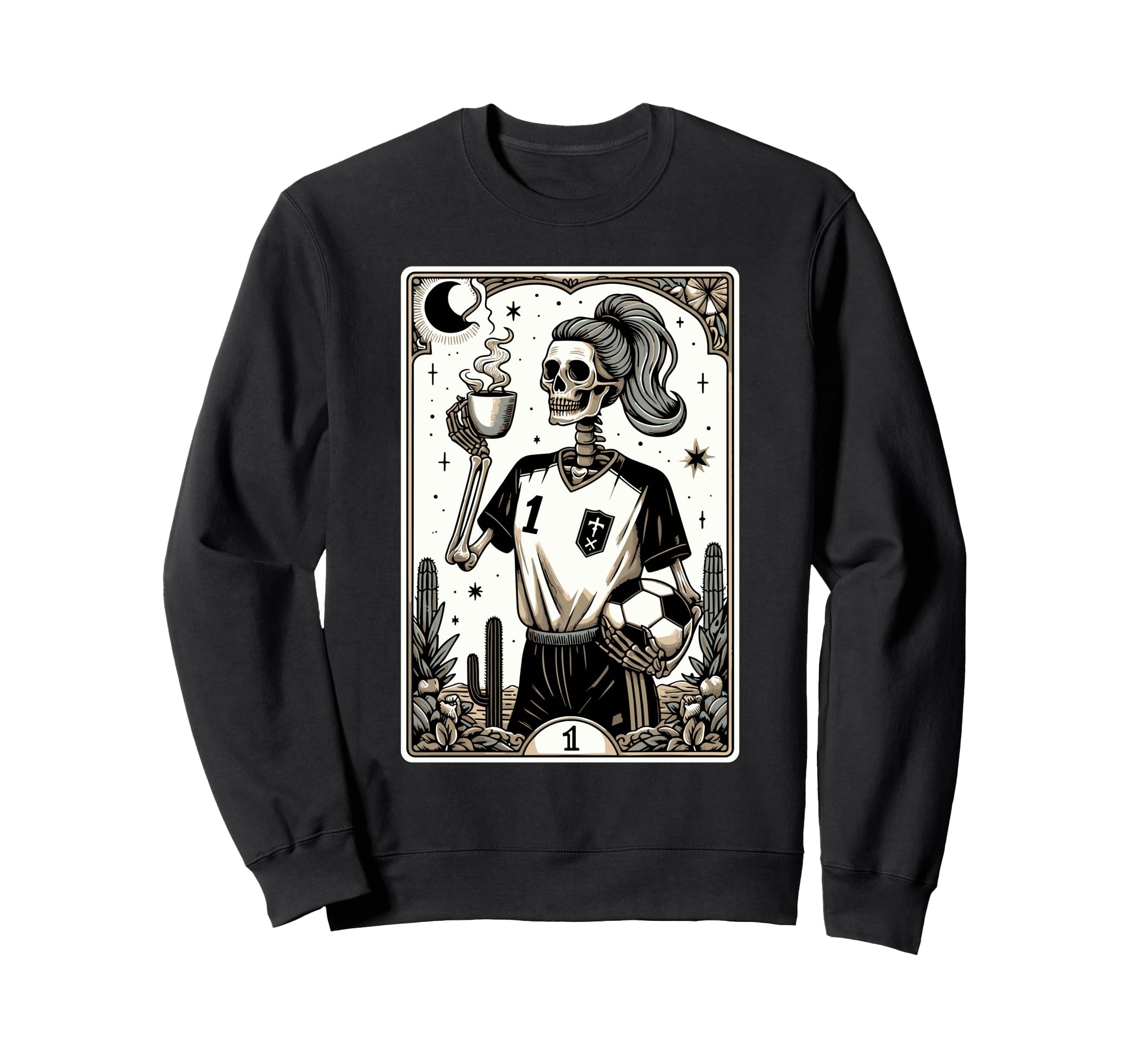 Soccer Mom Soccer Mum Tarot Sweatshirt - Casual Everyday Wear for Adults