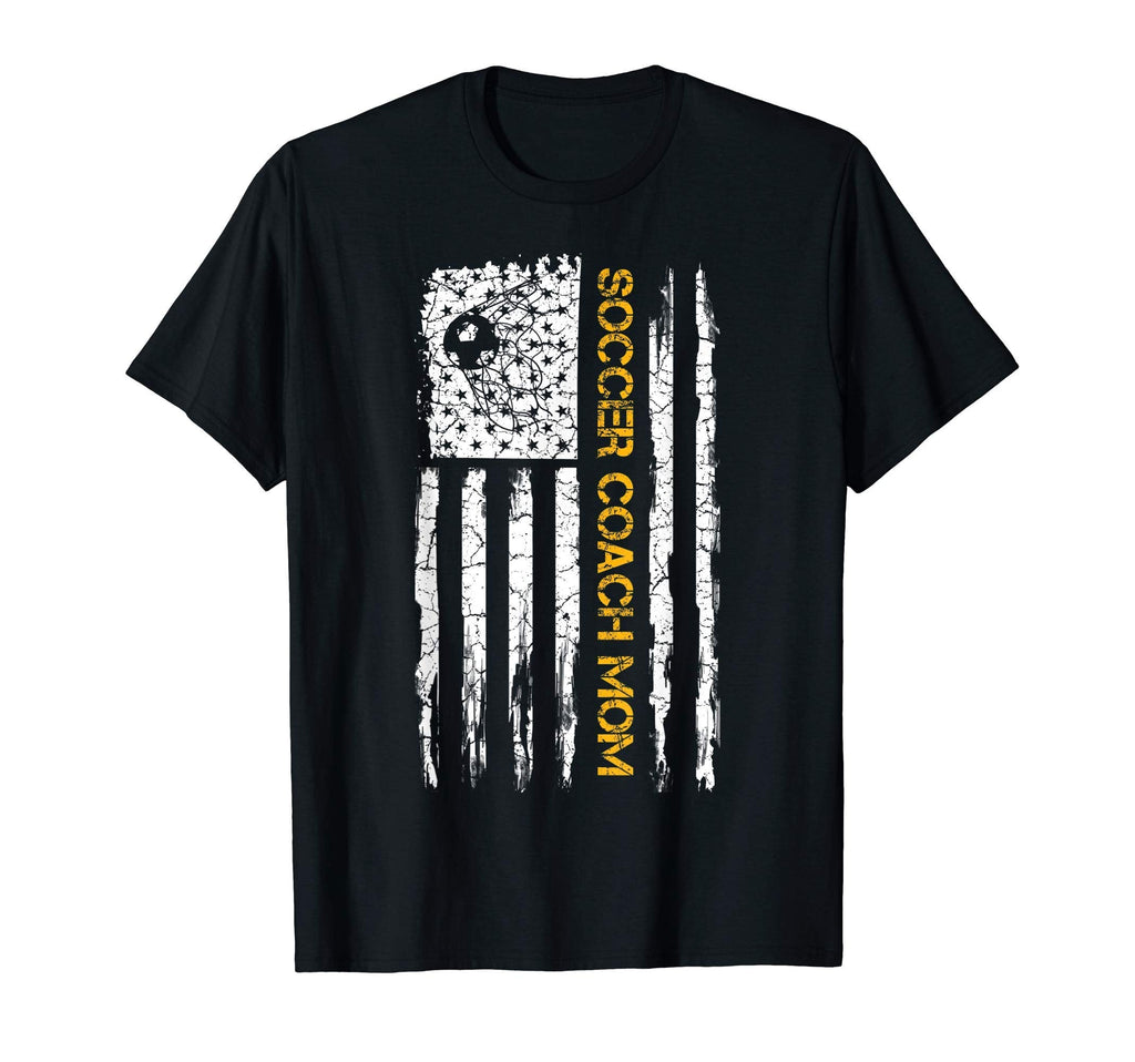Usa American Flag Proud Soccer Coach T-Shirt - Trendy Graphic Men Women