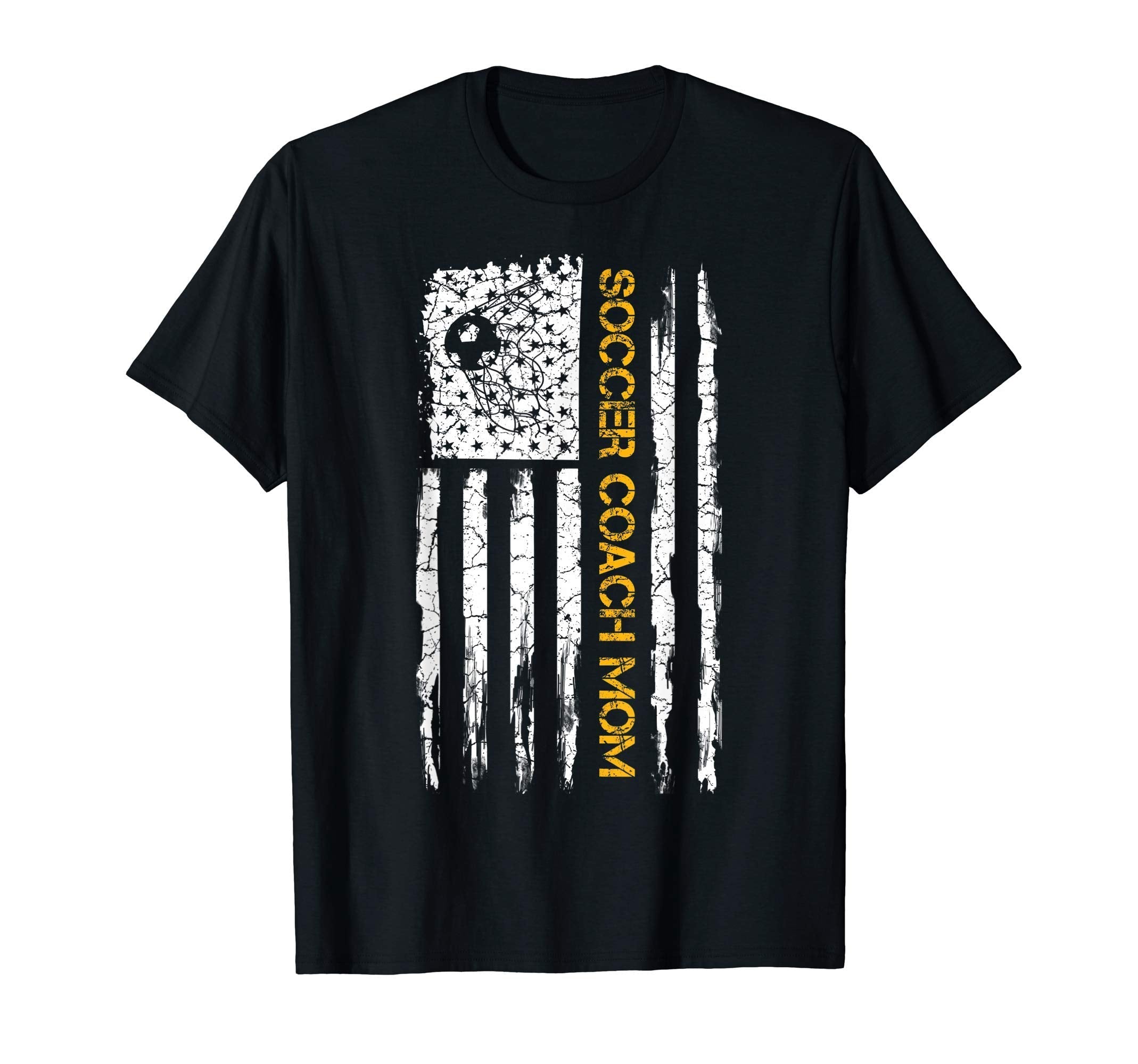 Usa American Flag Proud Soccer Coach T-Shirt - Trendy Graphic Men Women