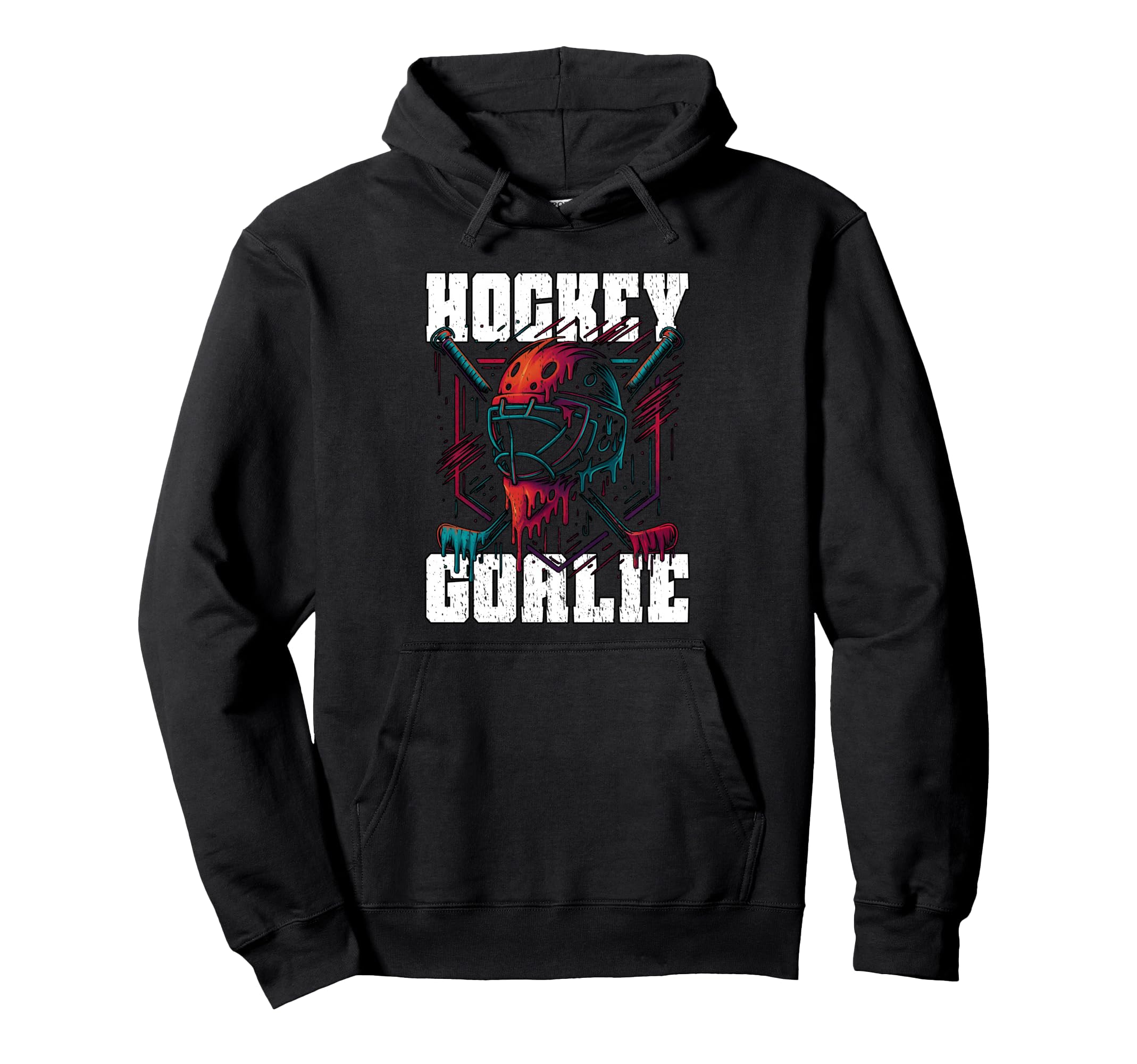 Hockey Goalie Athletes Goal Keepers Hoodie - Custom Art Print for Adults