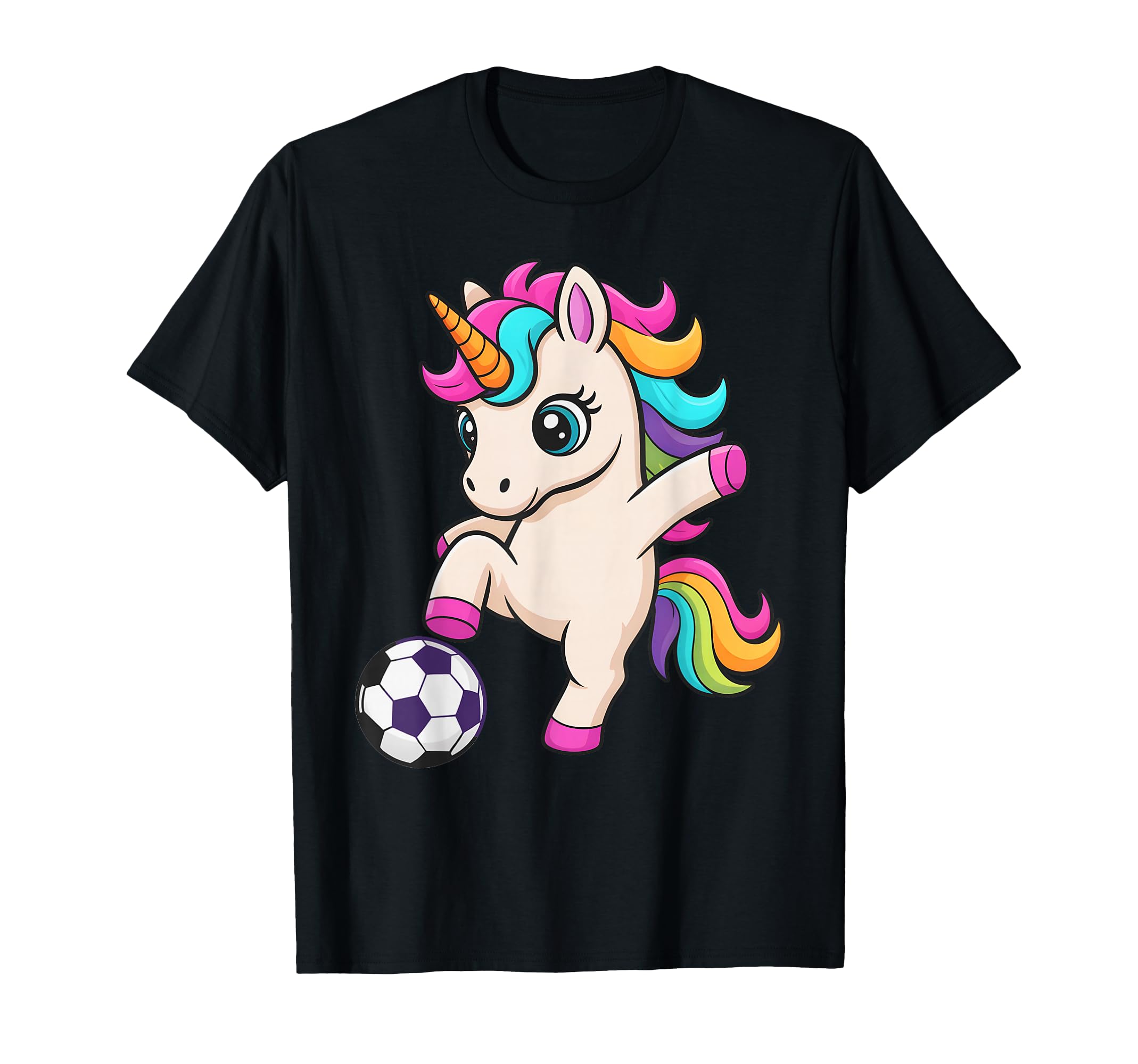 Funny Soccer Unicorn Just Who Loves T-Shirt - Novelty Apparel Men Women