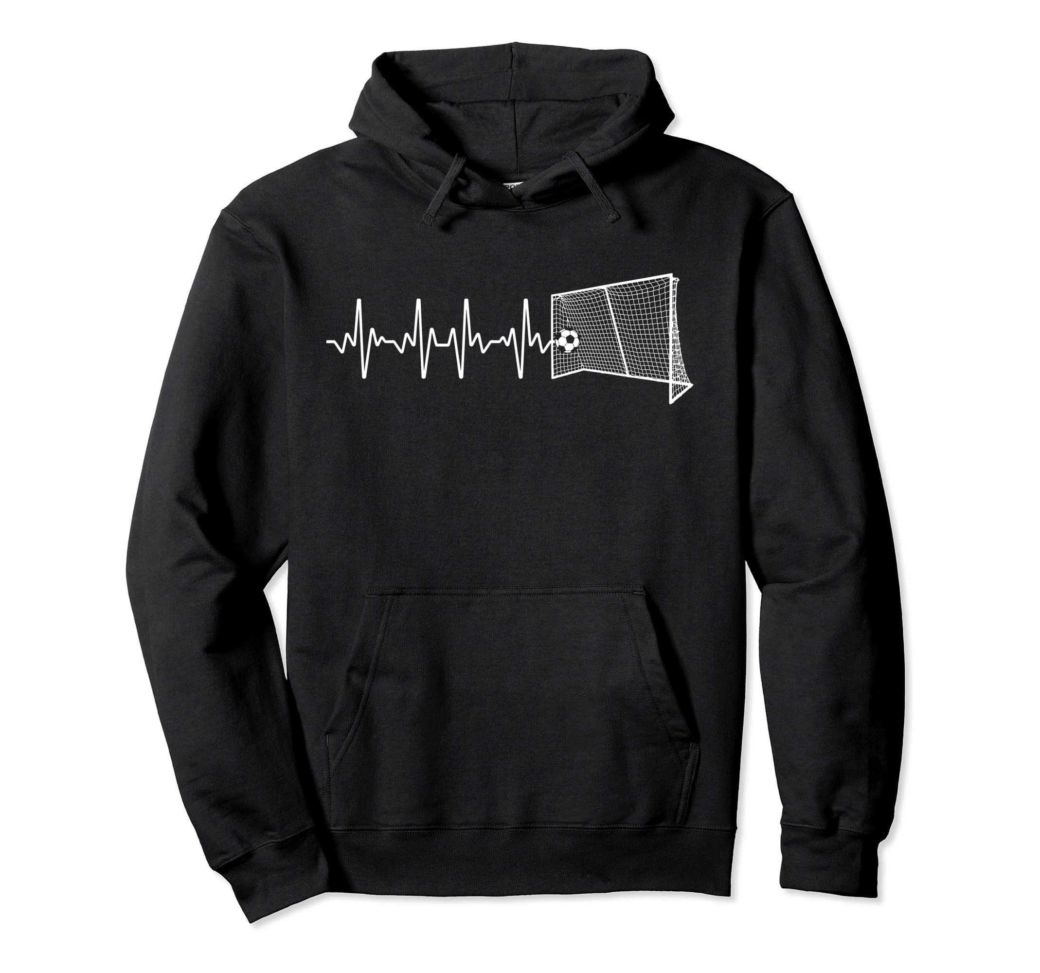 Soccer Art Soccer Lover Goalie Hoodie - Minimalist Print for Adults