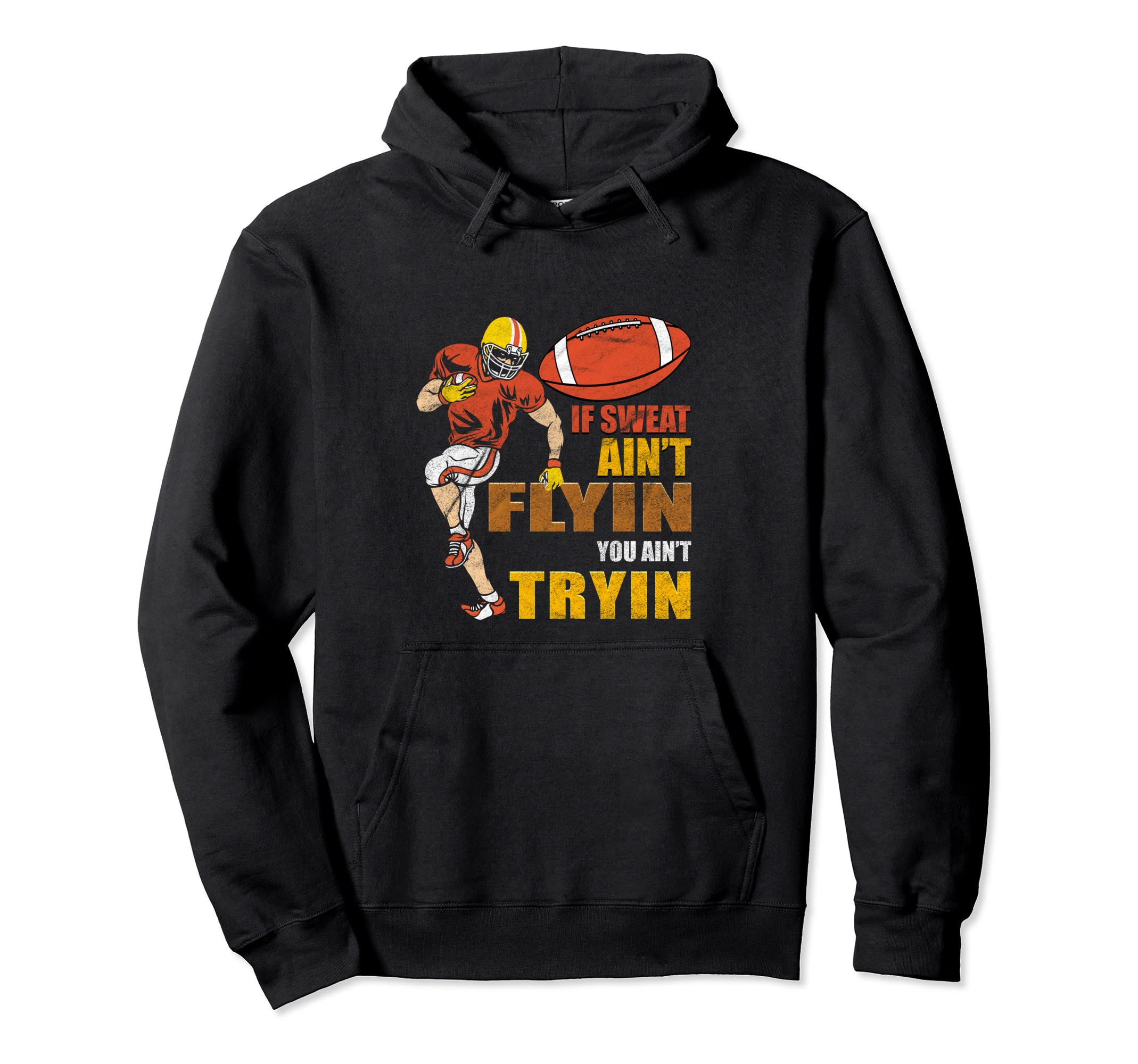 Football Player Sports Athlete Team Hoodie - Trendy Graphic Unisex