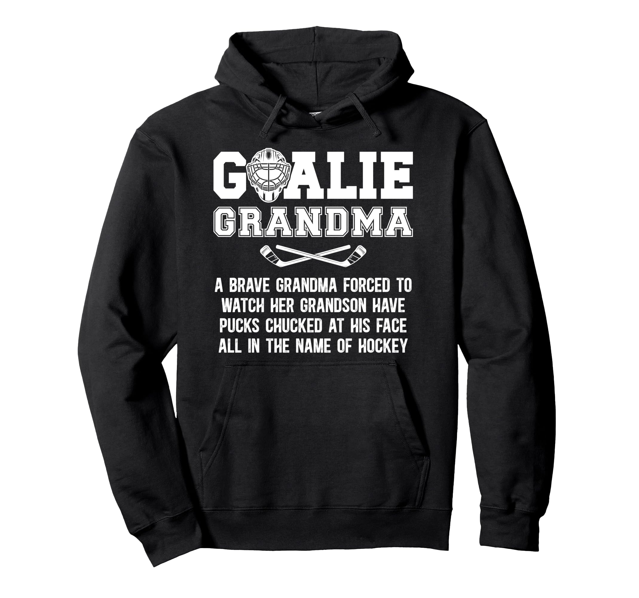 Hockey Goalie Grandma Hockey Keeper Hoodie - Streetwear Style for Adults