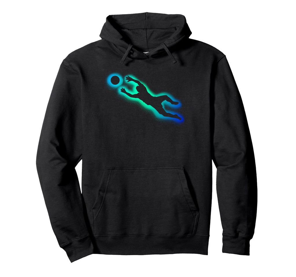 Colorful Soccer Goalie Splash Art Hoodie - Novelty Apparel Men Women