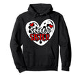 Soccer Sister Heart Sister Soccer Hoodie - Novelty Apparel Men Women