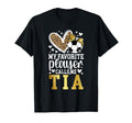 My Favorite Soccer Player Calls Me Tia T-Shirt - Minimalist Print Unisex