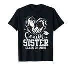 Senior Sister Class 2026 Soccer T-Shirt - Casual Everyday Wear Unisex