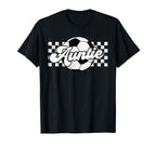 Soccer Auntie Aunt Lover Family Mothers T-Shirt - Aesthetic Graphic Unisex